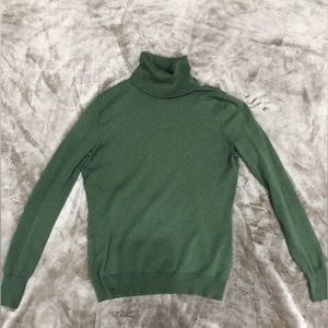 Banana Republic Olive Green Turtleneck Sweater